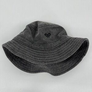 Tna‎ Bucket Hat Women's S/M Gray 100% Cotton Logo Sun Cap Artizia